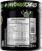 FTW Pré-Treino Diabo Verde em Pó com Cafeína, Aminoácidos Beta‑Alanina e Arginina para Treinos e Atividades Físicas - Pote 300 g (Frutas Amarelas) - Imagem 2